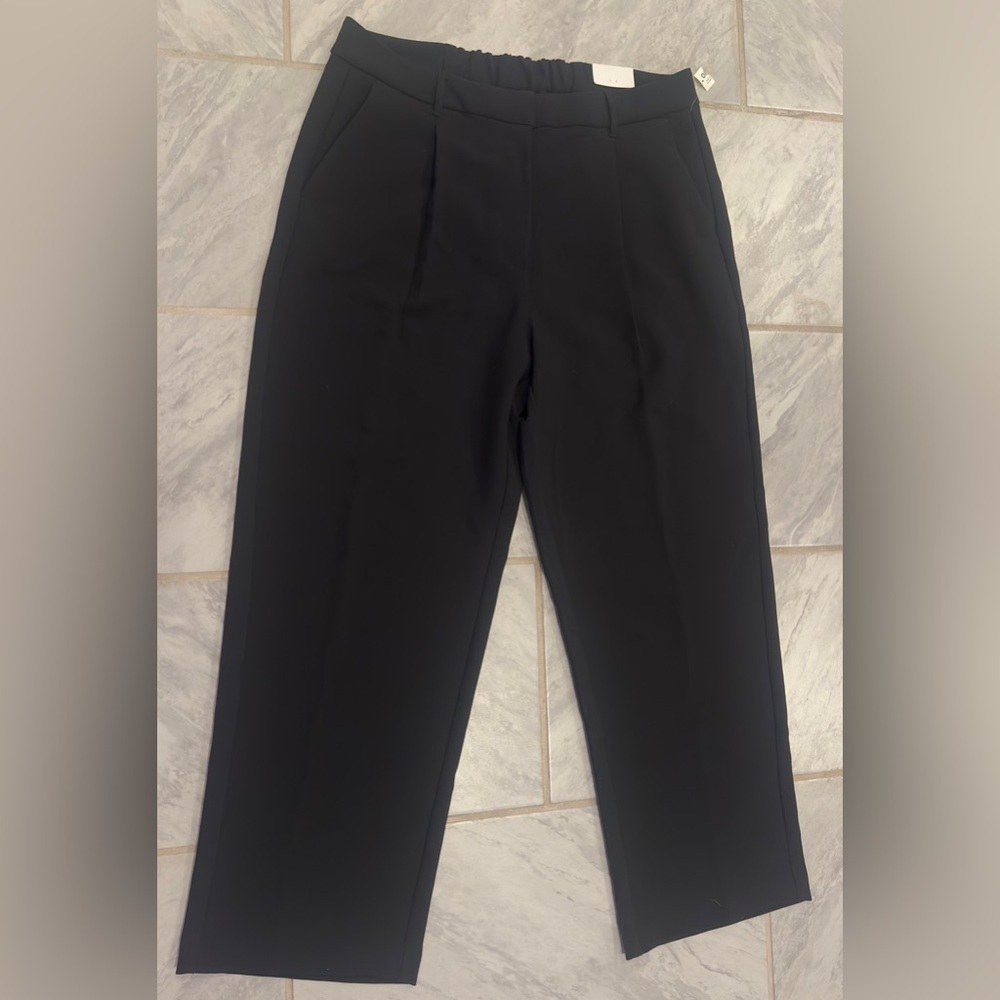 NWT Old Navy Womens Black Full Length Wide Leg Trousers Size XL